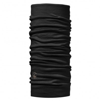 Sort multifunktionel merino uld halsedisse til voksne