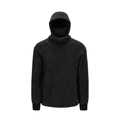 Unisex pullover med hætte og kængurulomme i uld.