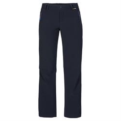 Jack Wolfskin sorte softshell bukser med lommer og justerbar bund.