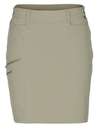 Kvinders lyse khaki skorts til vandring med lommer.