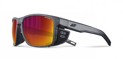 Julbo Shield solbriller med aftagelige sidebeskyttere og bio-ramme.