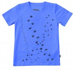 Fjällräven Kid's Animal Tracks T-shirt - UN blue