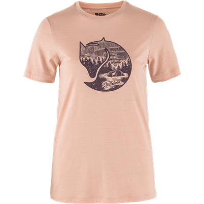 Kvinde t-shirt med rund hals, kortærmet, slank pasform.