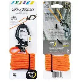 Nite Ize CamJam LT Slidelock Cord Tightener - 2pak hver m. 2,44m snor