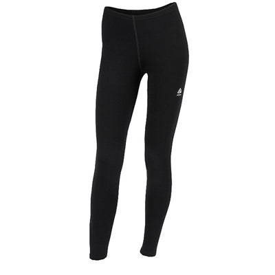 Sorte uldne damebaselayer bukser med elastisk talje.
