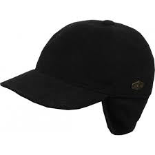Grå baseballkasket af uld og cashmere.