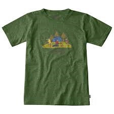 Børne-T-shirt med print af arktiske ræve.