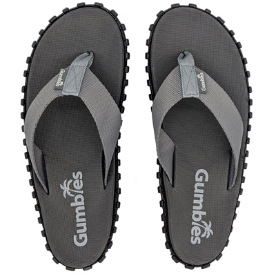 Unisex flip-flops med grøn strop og mønstret sål.