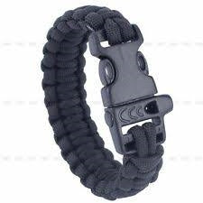 Sort nylon paracord, 25 meter lang, anvendt til camping.