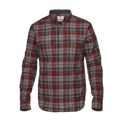 Fjällräven flannelskjorte med knapper og to brystlommer.