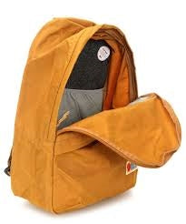 Blå unisex mini rygsæk med justerbare stropper.
