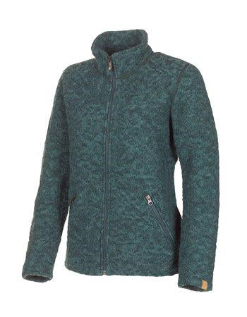 Jacquardmønsteret cardigan med lynlås og sidelommer.