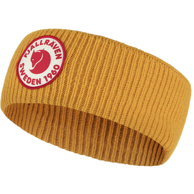 Unisex pandebånd med Fjällräven logo i ribstrik.