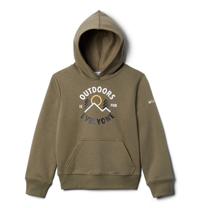 Komfortabel børne hoodie i blødt bomuldsmateriale.
