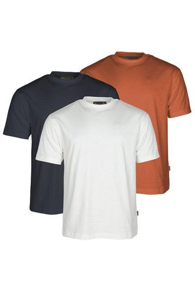 Sandfarvet klassisk t-shirt til hverdag i bomuld polyester.