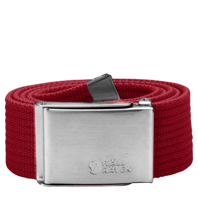 Fjällräven canvas belt - Deep Red