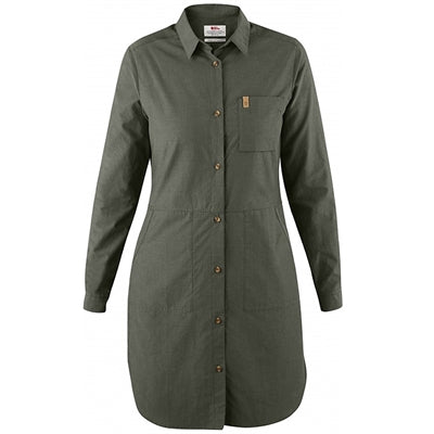Fjällräven Övik Shirt Dress - Mountain Grey