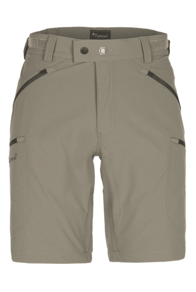 Grønne shorts med lynlåslommer og justerbar talje.