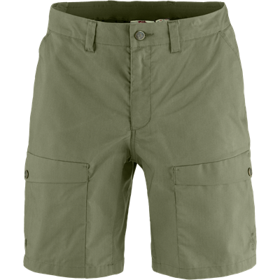 Fjällräven vandreshorts i grå, med lommer og elastiklinning