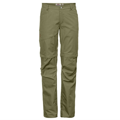 Kvinde bukser med zip-off design i sandfarve.