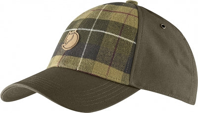 Fjällräven Övik Plaid Cap - Dark Olive