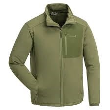 Grå Pinewood sweater med lynlås og lommer foran.