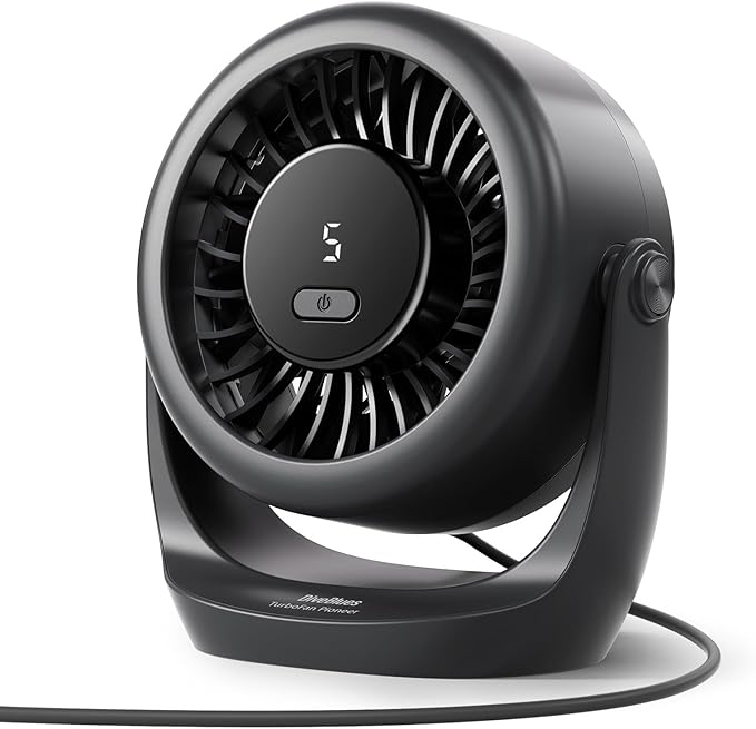 DiveBlues TurboBreeze USB Fan Black