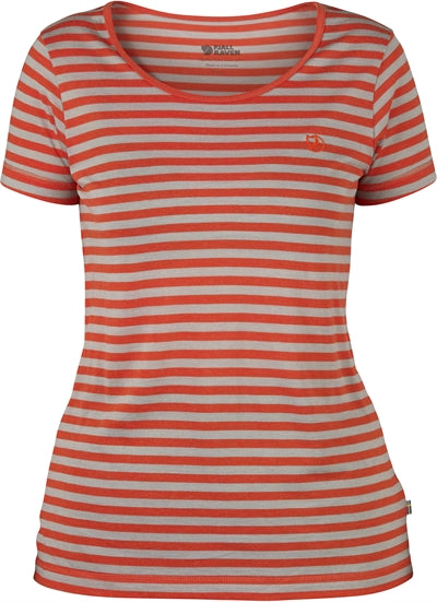 Fjällräven High Coast Stripe T-shirt - Flame Orange