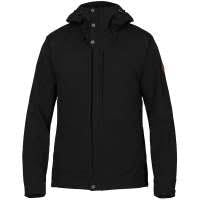 Kvinders blå softshell jakke til vinterudendørs aktiviteter.