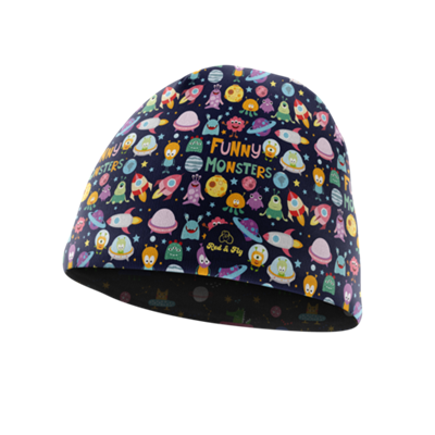 Red & Fly Warm Kid Printed Beanie