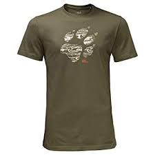 jack wolfskins paw t-shirt mens