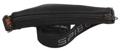 Sort SPIbelt med stor lynlåslomme til løb.