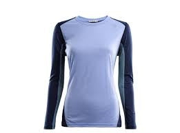 Kvinders langærmet sportsbluse i merinould.