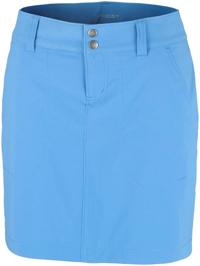 Sort vandafvisende dame skort til vandring med lommer.