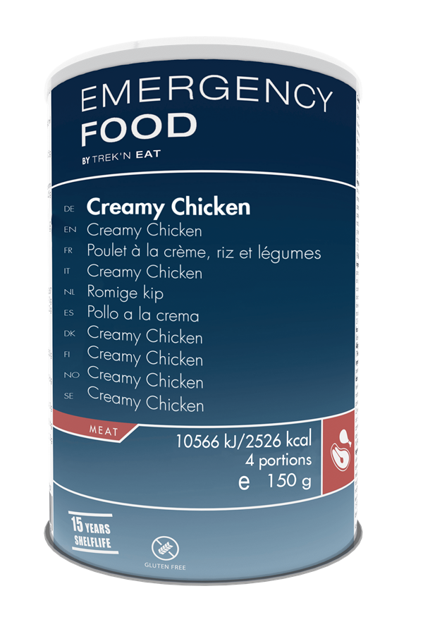 TREK N EAT CREAMY CHICKEN M RIS – NØDPROVIANT – STORKØB