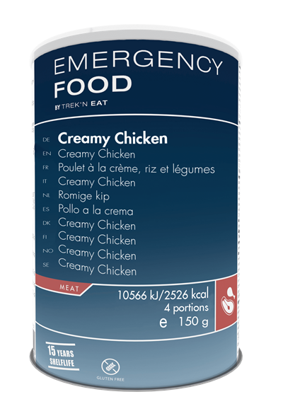 TREK N EAT CREAMY CHICKEN M RIS – NØDPROVIANT – STORKØB