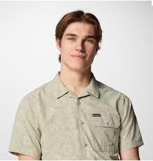 Columbia Tech Trail Utility Printet Woven SS Mens